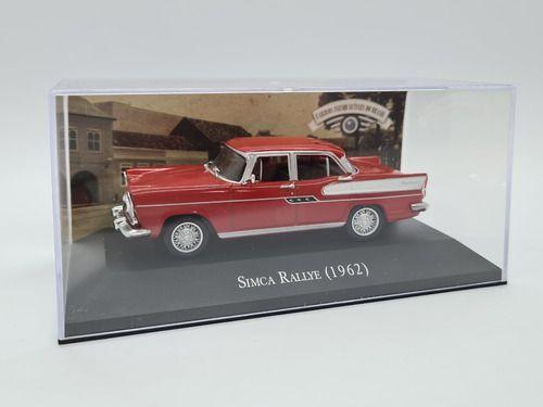 Miniatura Simca Rallye 1962 Vermelho Brasileiros 1:43 - Planeta